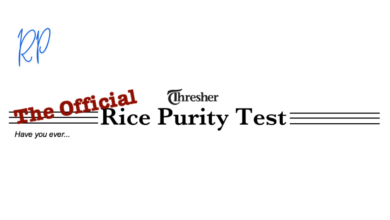 The Official Rice Purity Test