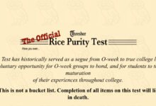 Rice Purity Test